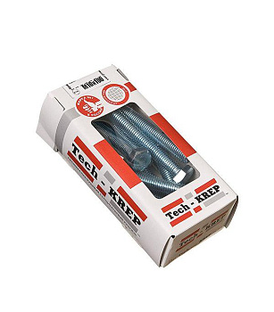 Tech-Krep Болт DIN933 с шестигранной головкой оцинк. М10х100 (12 шт) - коробка с ок. Tech- 126516