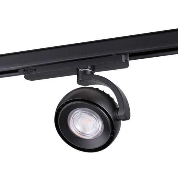 Novotech 358166 NT19 020 черный Трехфазный трековый светодиодный светильник IP20 LED 4000K 20W 100-240V CURL