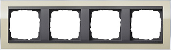 Gira Event Clear Песочный/Антрацит Рамка 4-ая 0214778