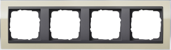 Gira Event Clear Песочный/Антрацит Рамка 4-ая 0214778