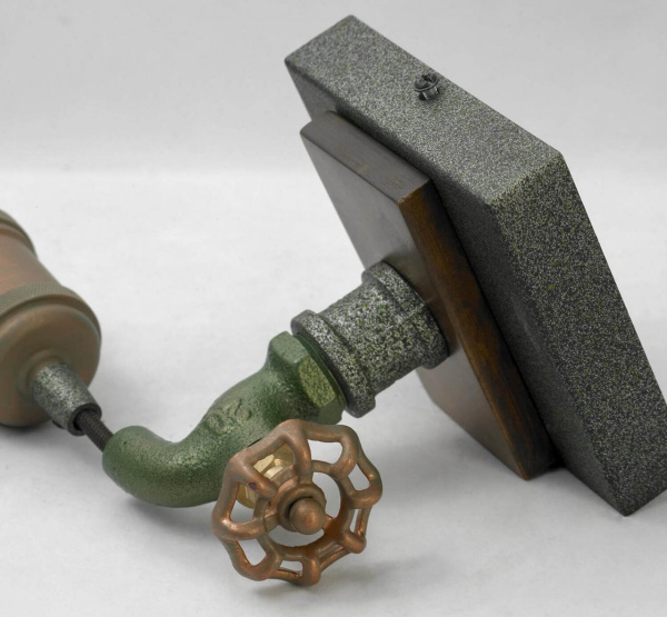 Lussole LOFT Металл/дерево Коричневый /  Без плафона Светильник настенный E27 60W LSP-9191 Купить Lussole LOFT Металл/дерево Коричневый /  Без плафона Светильник настенный E27 60W LSP-9191