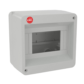 DKC Щиток настенный, ral 7035, без крышки, 6мод. 82006
