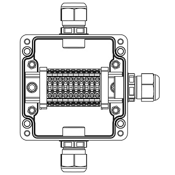 DKC TBE-P-03-(10xCBC.4)-1xPACMP(A)-1xPACMP(C)-1xPACMP(D)1Ex e IIC Т5 Gb / Ex tb IIIC T95°C Db IP66