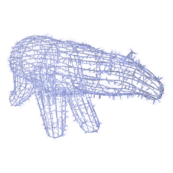 NEON-NIGHT Фигура объемная «Полярный медведь» 210х10 см, 1500 LED, IP65, цвет свечения белый 501-231