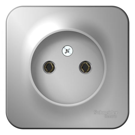 Systeme Electric Blanca наруж Алюминий Розетка б/з без шторок 16А, 250В, изолир. пластина
