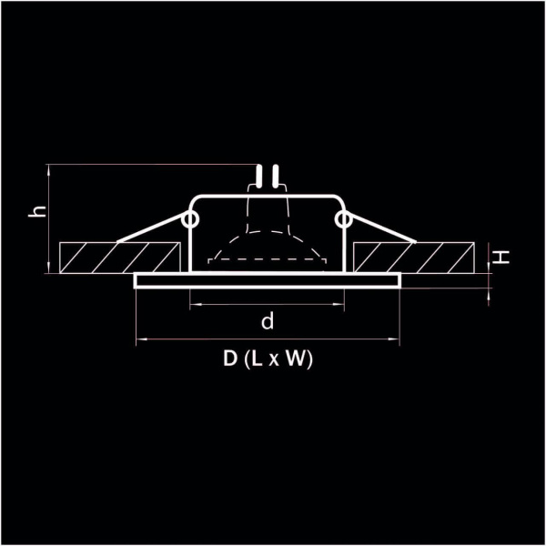 Купить Lightstar Светильник точечный встраиваемый декоративный под заменяемые галогенные или LED лампы Anello Lightstar 002250