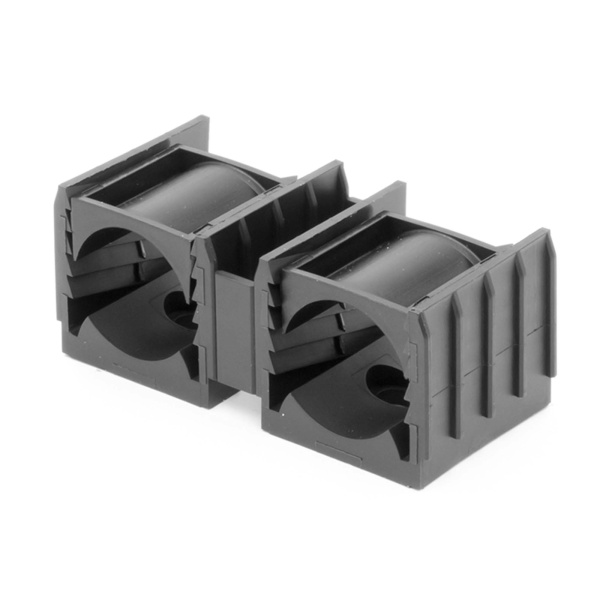 DKC Держатель с защелкой, для крышек шириной 40 и 90 мм (d 12-28 mm)