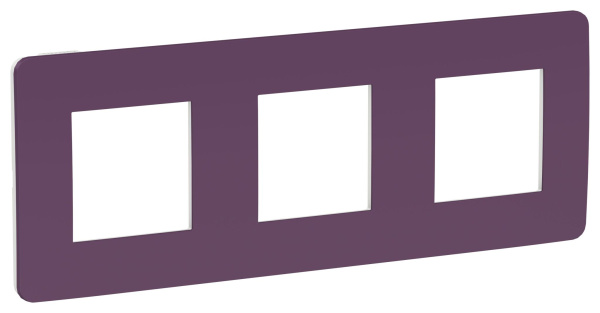 Купить SE Unica Studio Лиловая/Белая Рамка 3-ная NU280614