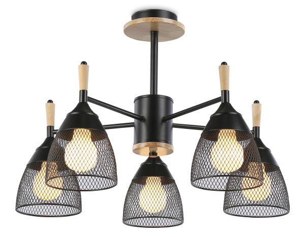 Ambrella Подвесная люстра TR8015/5 BK черный E27*5 max 40W D600*385