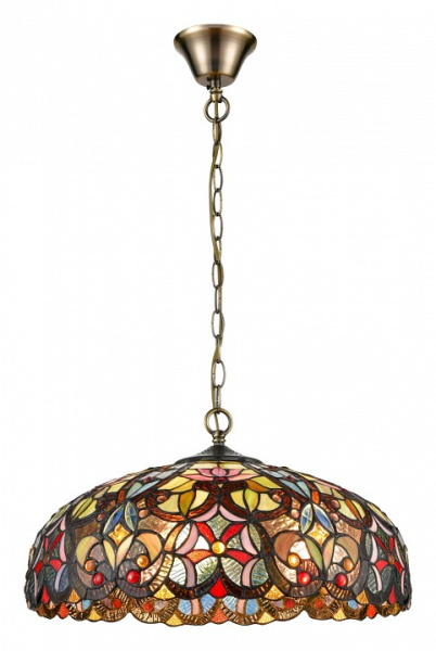 VELANTE 825-806-03 Люстра подвесная Бронза/Разноцветный E27 3*60W