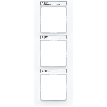 JUNG Рамка 3-кратная, белый AC583BFNAWW