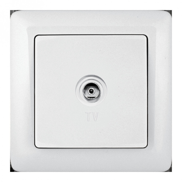 Systeme Electric Wessen ХИТ наруж Бел Розетка телевизионная оконечная