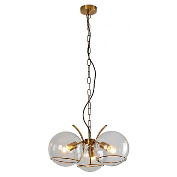 Lussole LOFT Металл Бронзовый /  Стекло Подвес E27 60W LSP-9556