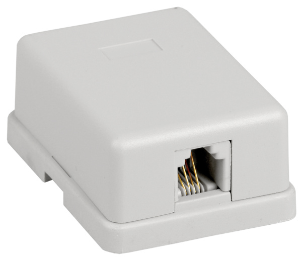 IEK ITK Настенная розетка RJ12, кат.3 UTP, 1-порт CS2-3C3U-12