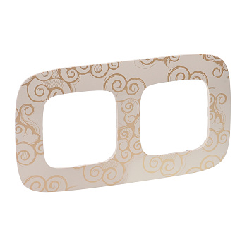 Legrand Valena ALLURE Нарцисс золото Рамка 2-ая 754352