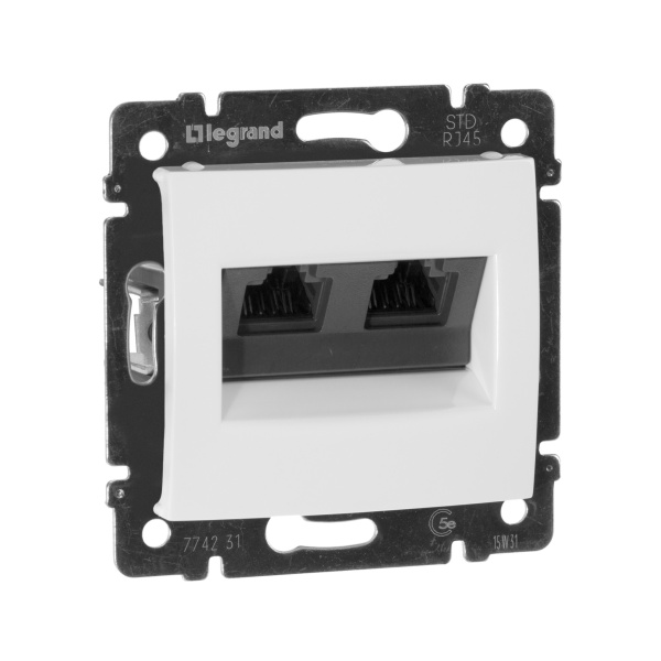 Legrand Valena Бел Розетка комп(RJ45) 2-ая 5 кат UTP 774231