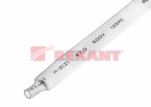 Купить 7.0 / 3.5 мм 1м термоусадка белая Rexant 20-7001