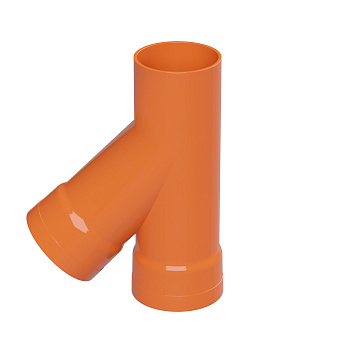 DKC Тройник для двустенных труб, 45 град., полипропилен, д.90мм