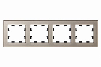 Systeme Electric AtlasDesign Nature Стекло шампань Рамка 4-ая