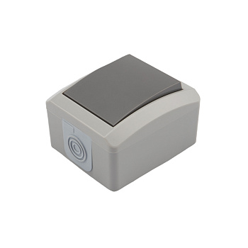 Kranz Переключатель проходной INDUSTRIAL IP54, о/у, серый KR-78-0610