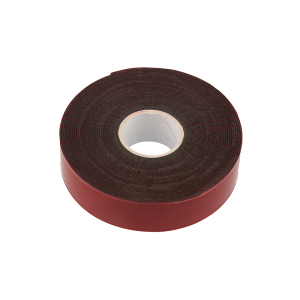 Двухсторонний скотч, серый на HBA акриловой основе, защитная пленка красная, 20мм, 5метров Rexant 09-6020