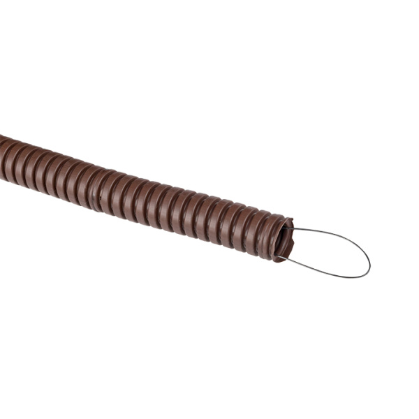 Купить EKF PROxima Труба гофр. ПВХ Plast с зондом под темное дерево d16мм (25м.)