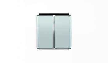 ABB SKY Серебристый алюминий Клавиша для 2-клавишного механизма "выключатель+переключатель" арт.8142 2CLA854200A1301