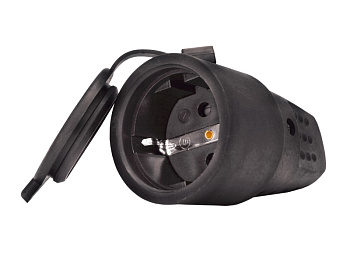 UNIVersal Штепсельный разъем с заглушкой однофазный (каучук) 602228