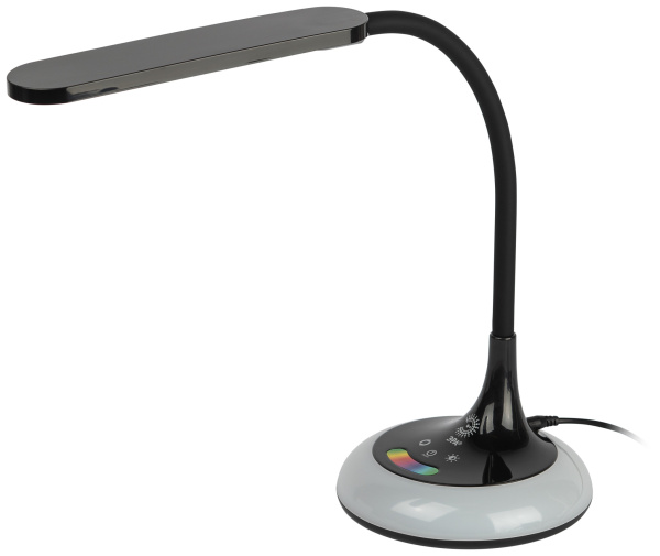 ЭРА Настольный светильник ЭРА NLED-481-10W-BK светодиодный с основанием черный