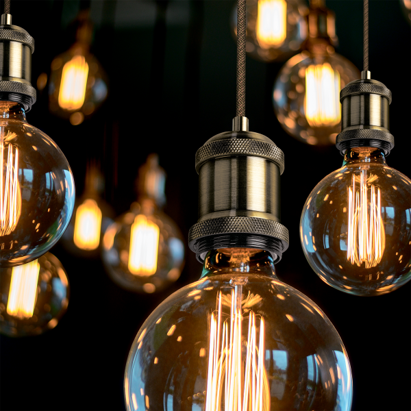 Купить Gauss Светильник подвесной Decor PL022 бронзовый E27, 1 м, 1/40