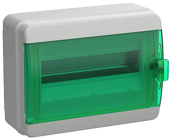 IEK TEKFOR Корпус пласт. КМПн-12 IP65 зелен. прозр. дверь