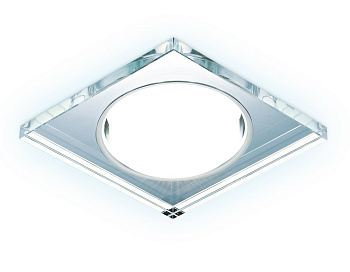 Ambrella Встраиваемый точечный светильник со светодиодной лентой G215 CL/CH/CLD хром/прозрачный GX53+3W(LED COLD)