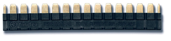 Finder 16-полюсный шинный соединитель черный 093160