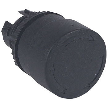 Legrand Osmoz Кнопка с грибовидным толкателем ∅ 32 для компл. возврат-поворот экстр. откл. без подсв. IP 66 чёрный 023881