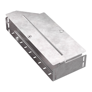 Промрукав Переходник правый с крышкой Стандарт 500х400х100 PR16.0729