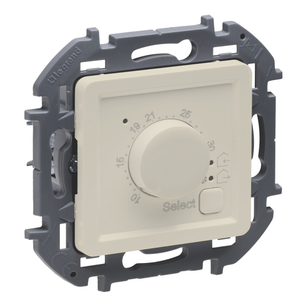 Купить Legrand INSPIRIA Слоновая кость Термостат с внешним датчиком для тёплых полов 673811