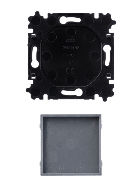 Купить ABB EPJ Levit серебро / дымчатый чёрный Заглушка, серебро 2CHH050001A6070