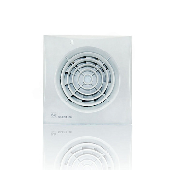 S&P SILENT Вентилятор с датч. влажности и таймером 95 куб.м/ч, 8Вт, 100мм, малошумный SILENT-100 CHZ