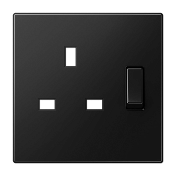 JUNG Накладка на механизм британского стандарта дюропласт черный матовый british standart BS2171SWMPL