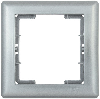 IEK РГ-1-БС Рамка 1 мест. BOLERO серебряный EMB12-K23