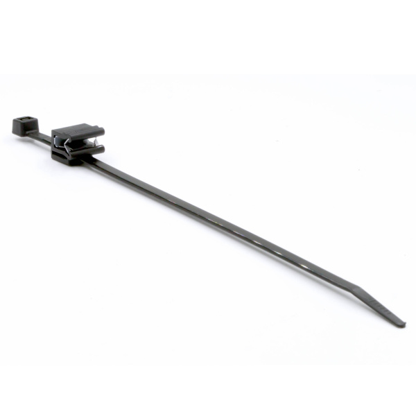 DKC Хомут P6.6 с креплением на кромку до 3 мм, чёрный 4,8x200