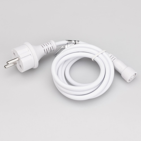 Купить Arlight Шнур питания ARD-CLASSIC-ICEFALL-1.5M White (230V) (Ardecoled, Закрытый) 026106