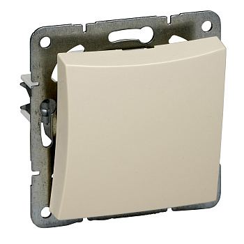 SE Дуэт Беж Переключатель 1-клавишный (сх.6) WDE000261
