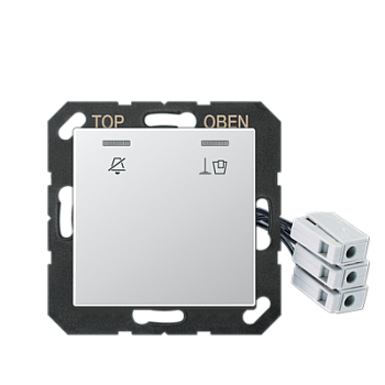 JUNG Накладка для внешнего DND-модуля с LED-лампами, 230 В, алюминий ACUKO5M230AL