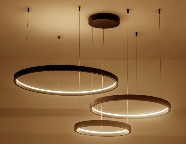 Купить Ambrella Светильник подвесной светодиодный FL5882/3 BK черный 90W 3000K/4200K/6400K D800/600/400*1070 (без ПДУ)