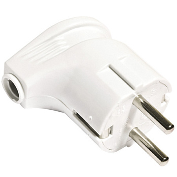 UNIVersal Вилка Бел угловая с/з 16А 250В А105