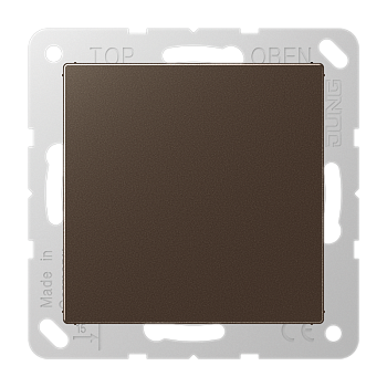 JUNG A 500 Мокка Заглушка без отверстий с несущим каркасом для произвольных вырезов A594-0MO