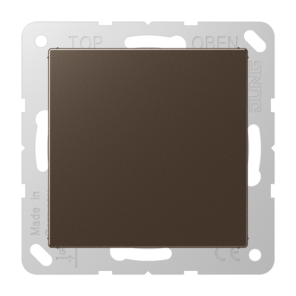 JUNG A 500 Мокка Заглушка без отверстий с несущим каркасом для произвольных вырезов A594-0MO
