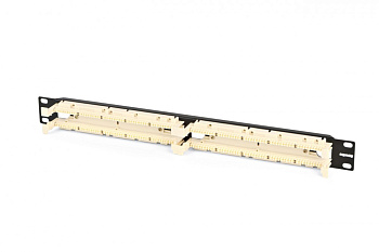 Hyperline 110C-19-100P-1U 100 парная кросс-панель 110 типа, 19" 1U (без модулей) 15477