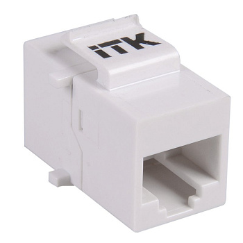 IEK ITK Проходной адаптер кат.5E UTP, RJ45-RJ45, тип Keystone Jack CS7-1C5EU